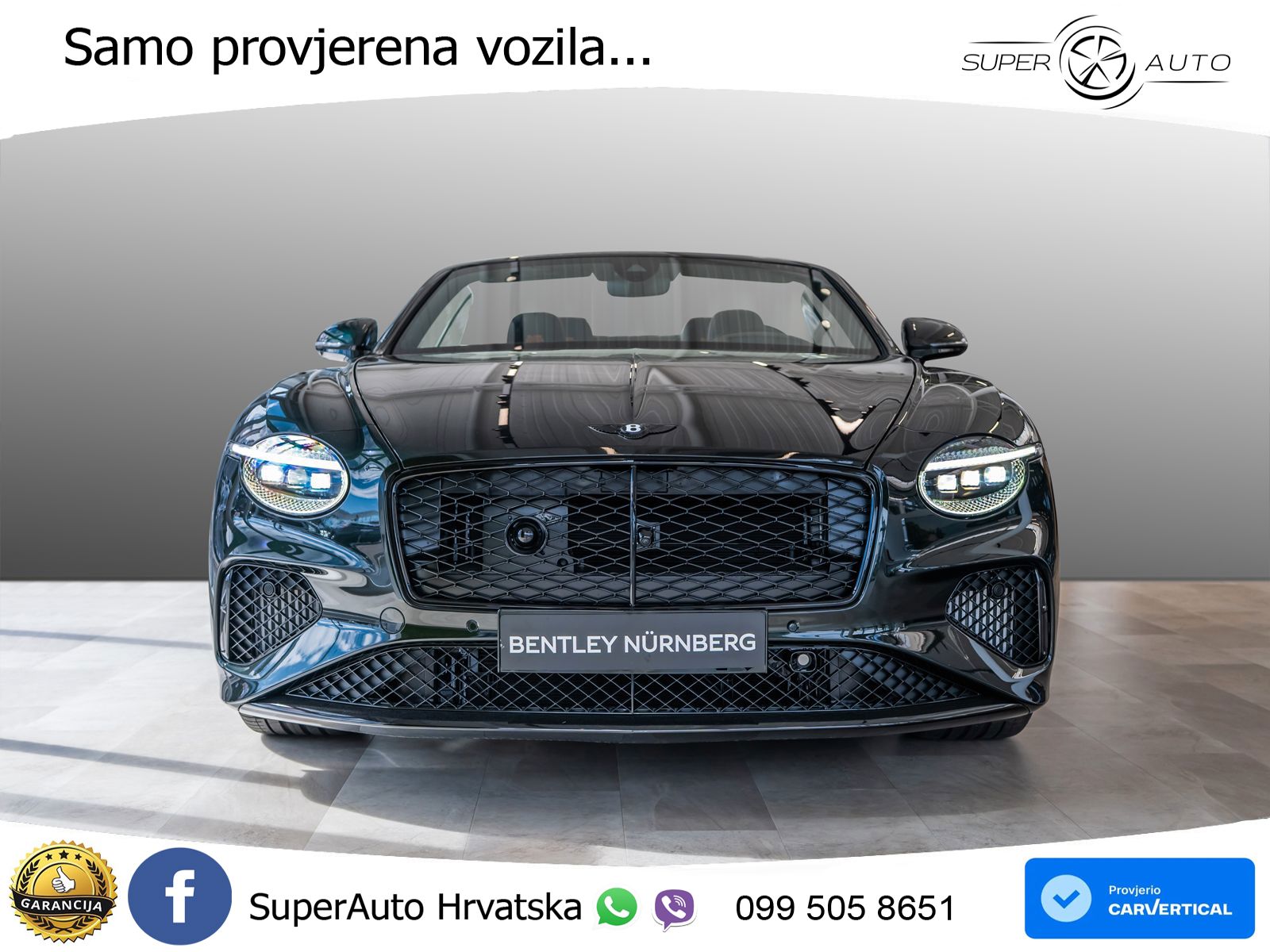 Bentley Continental GTC IV 4.0 V8 TFSi (680 KS) AWD DCT ZRAČNI+ACC+GR SJED+360
