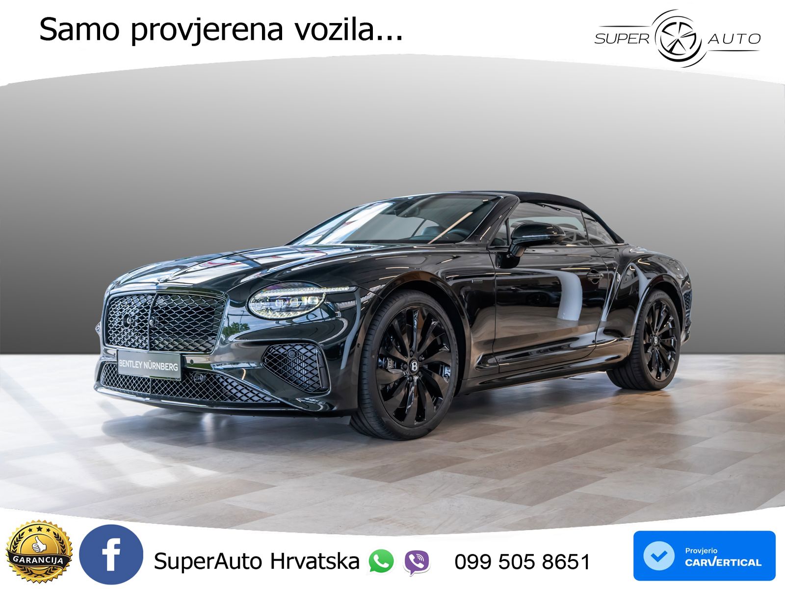 Bentley Continental GTC IV 4.0 V8 TFSi (680 KS) AWD DCT ZRAČNI+ACC+GR SJED+360