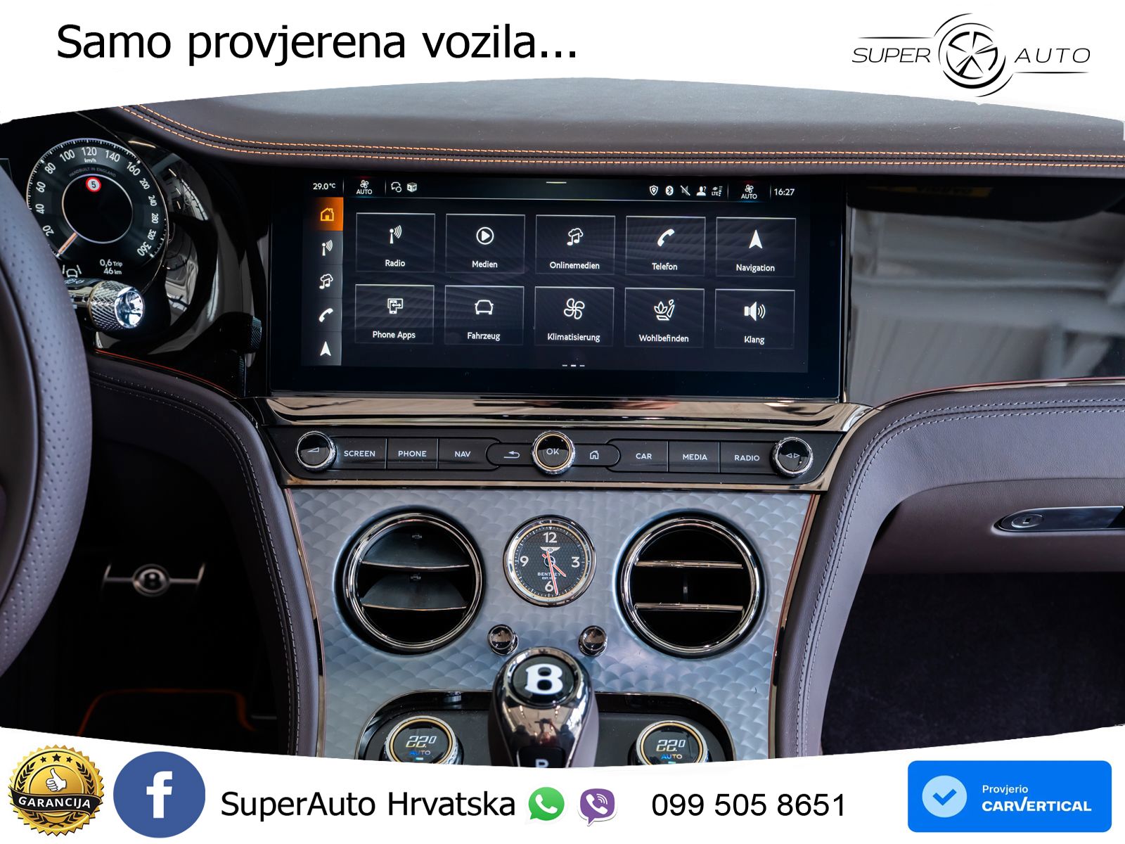 Bentley Continental GTC IV 4.0 V8 TFSi (680 KS) AWD DCT ZRAČNI+ACC+GR SJED+360