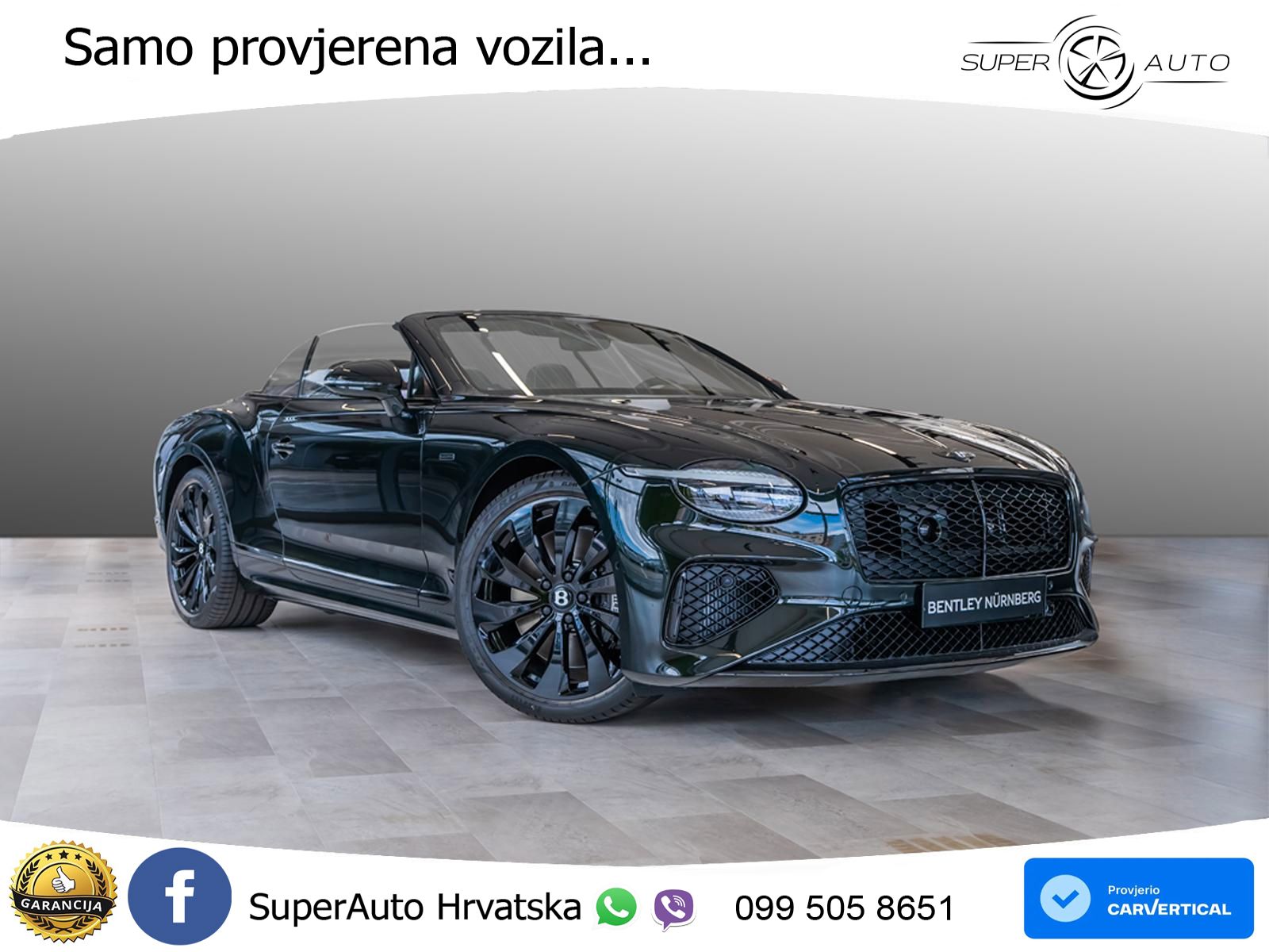 Bentley Continental GTC IV 4.0 V8 TFSi (680 KS) AWD DCT ZRAČNI+ACC+GR SJED+360