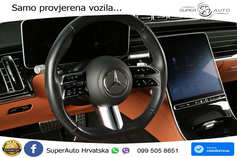 Mercedes S 450 (381 KS) EQ Boost 4MATIC 9G-TRONIC AMG ZRAČNI+ACC+GR SJED+KAM+PANO