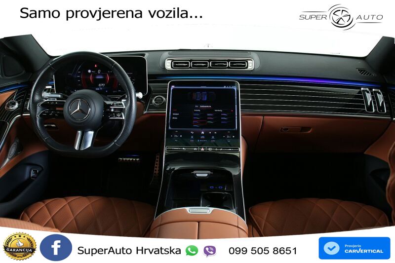 Mercedes S 450 (381 KS) EQ Boost 4MATIC 9G-TRONIC AMG ZRAČNI+ACC+GR SJED+KAM+PANO
