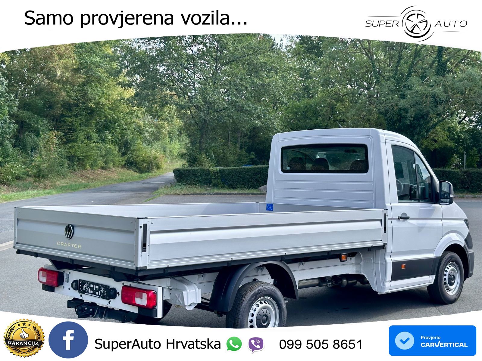 Volkswagen Crafter Pritsche 35 Rechtslenker AHK NP: 62.457€ 177 KS