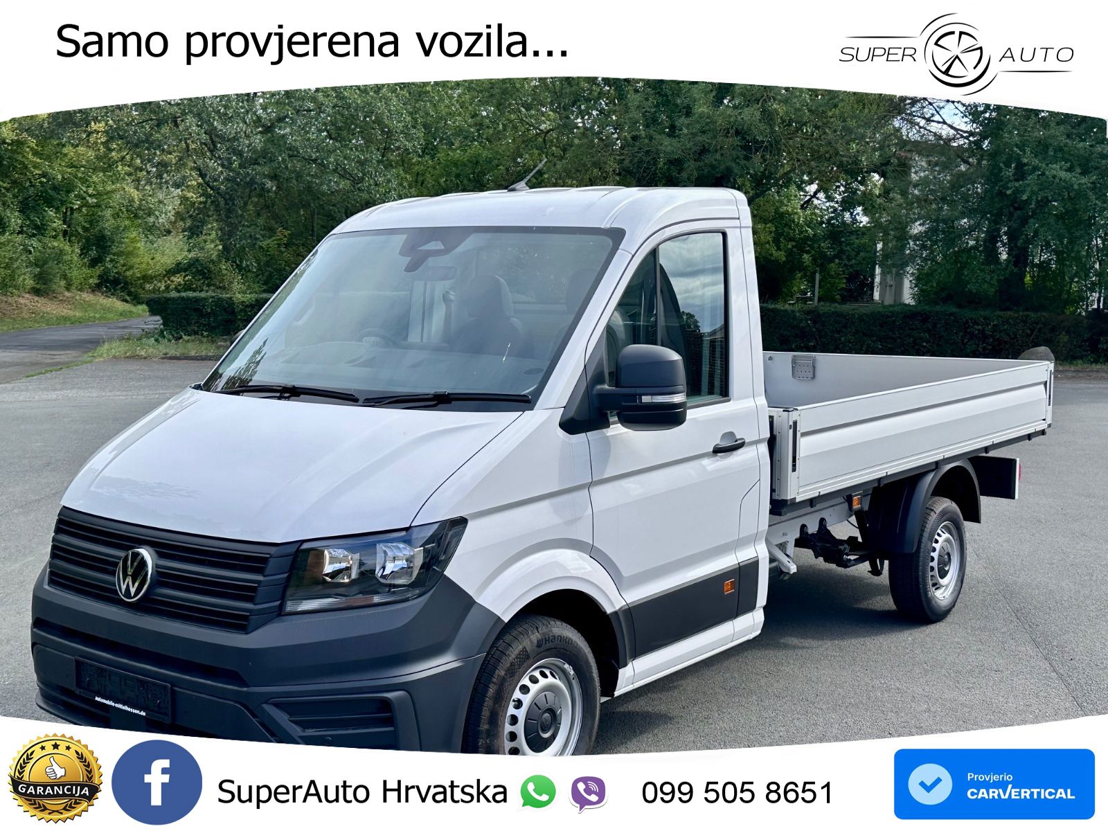 Volkswagen Crafter Pritsche 35 Rechtslenker AHK NP: 62.457€ 177 KS
