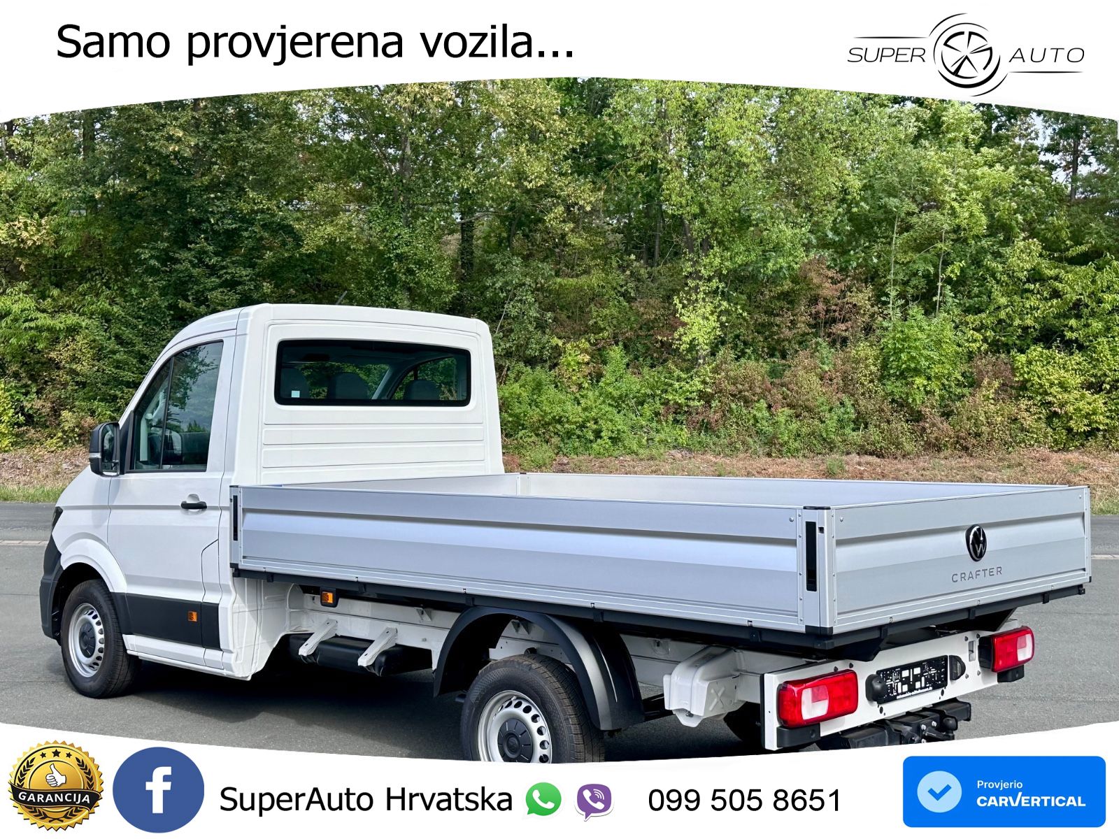 Volkswagen Crafter Pritsche 35 Rechtslenker AHK NP: 62.457€ 177 KS