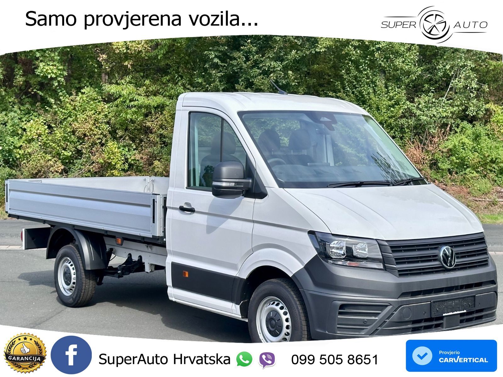 Volkswagen Crafter Pritsche 35 Rechtslenker AHK NP: 62.457€ 177 KS