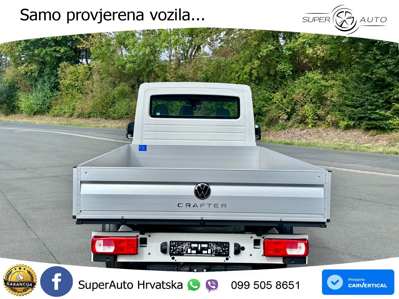 Volkswagen Crafter Pritsche 35 Rechtslenker AHK NP: 62.457€ 177 KS