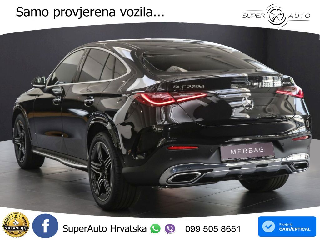 Mercedes GLC Coupe 220d (197 KS) 4MATIC 9G-TRONIC ACC+GR SJED+360+PANO
