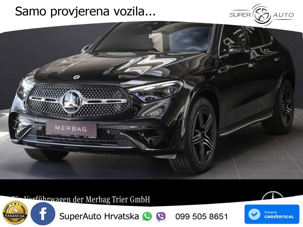 Mercedes GLC Coupe 220d (197 KS) 4MATIC 9G-TRONIC ACC+GR SJED+360+PANO