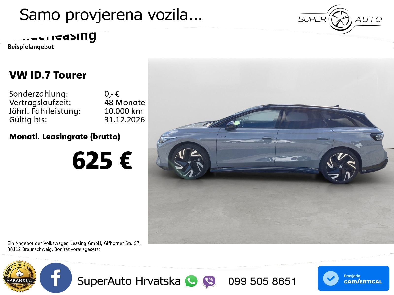 Volkswagen ID.7 GTX 91 kWh (340 KS) 4MOTION