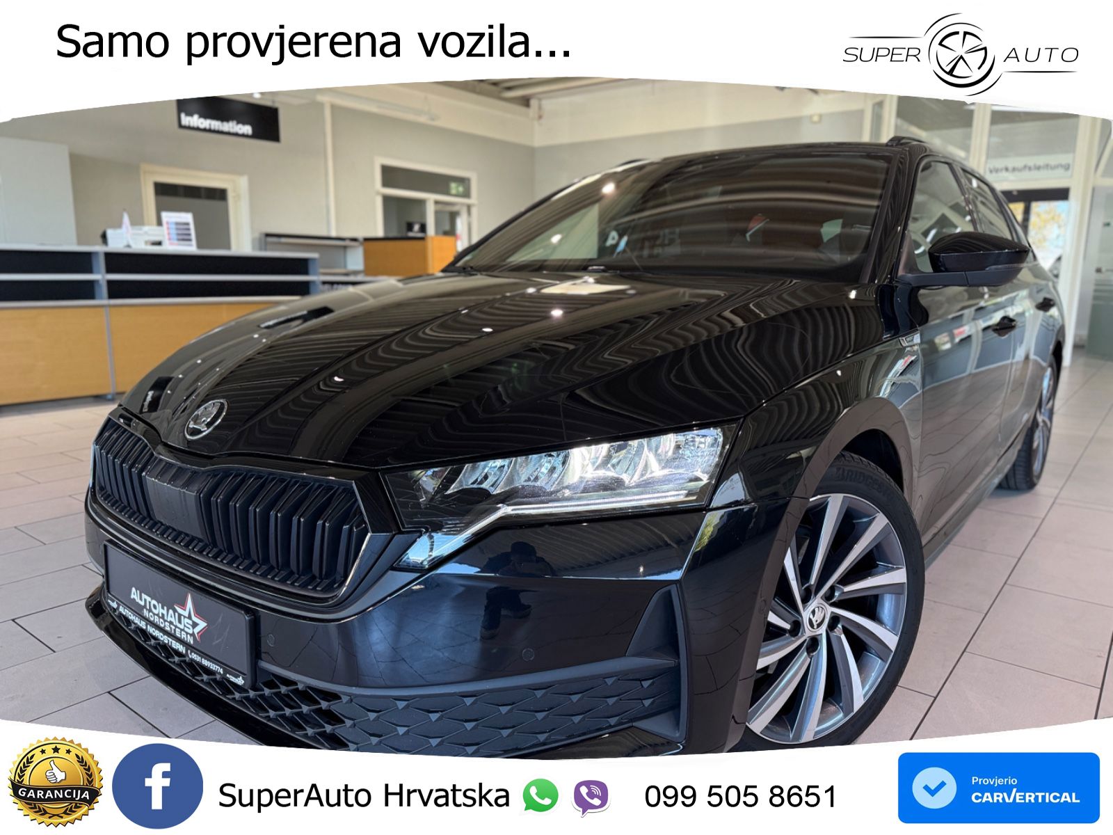 Škoda Octavia Combi 2.0 TDI (150 KS) DSG SportLine LED+GR SJED+ACC
