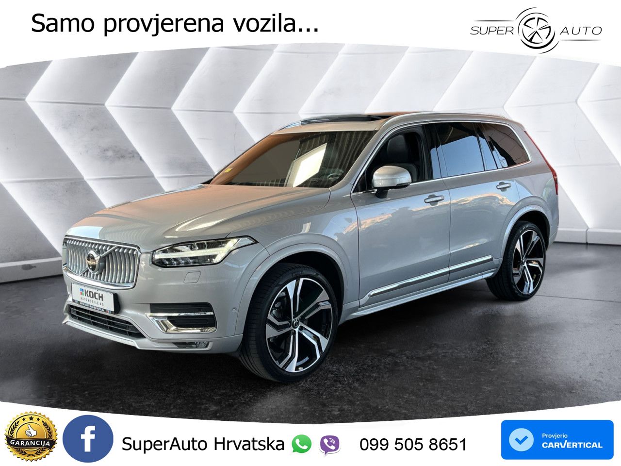 Volvo XC90 2.0 B5 Diesel AWD Automatic ACC+HEAD+4xGR SJED+360+PANO