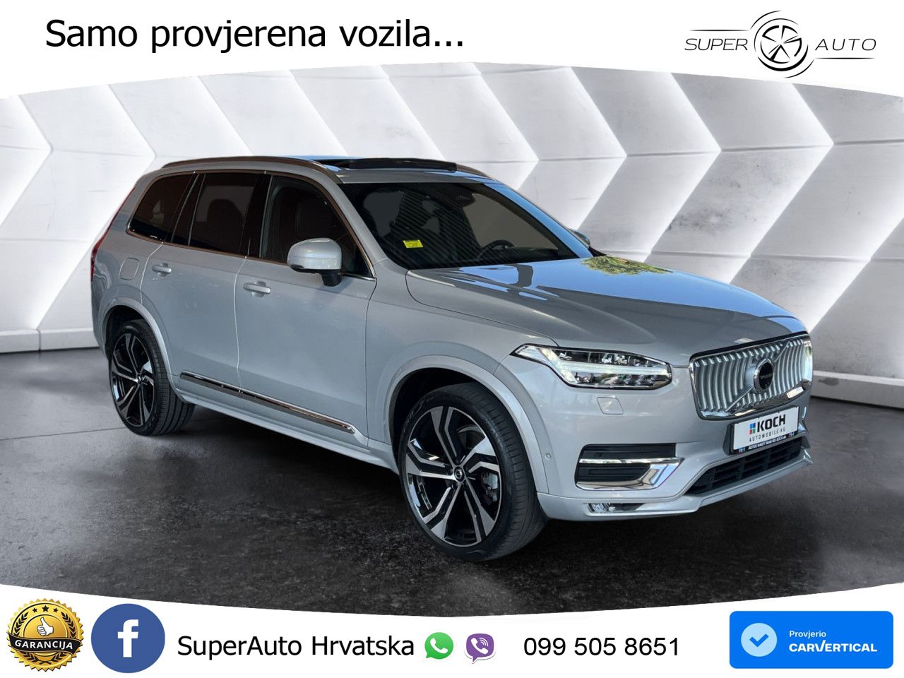 Volvo XC90 2.0 B5 Diesel AWD Automatic ACC+HEAD+4xGR SJED+360+PANO