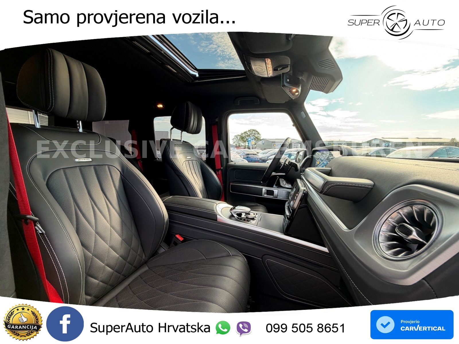 Mercedes AMG G 63 Long V8 (585 KS) 4MATIC 9G-TRONIC AMG SPEEDSHIFT TCT Manufaktur ZRAČNI+ACC+4xGR SJED+360