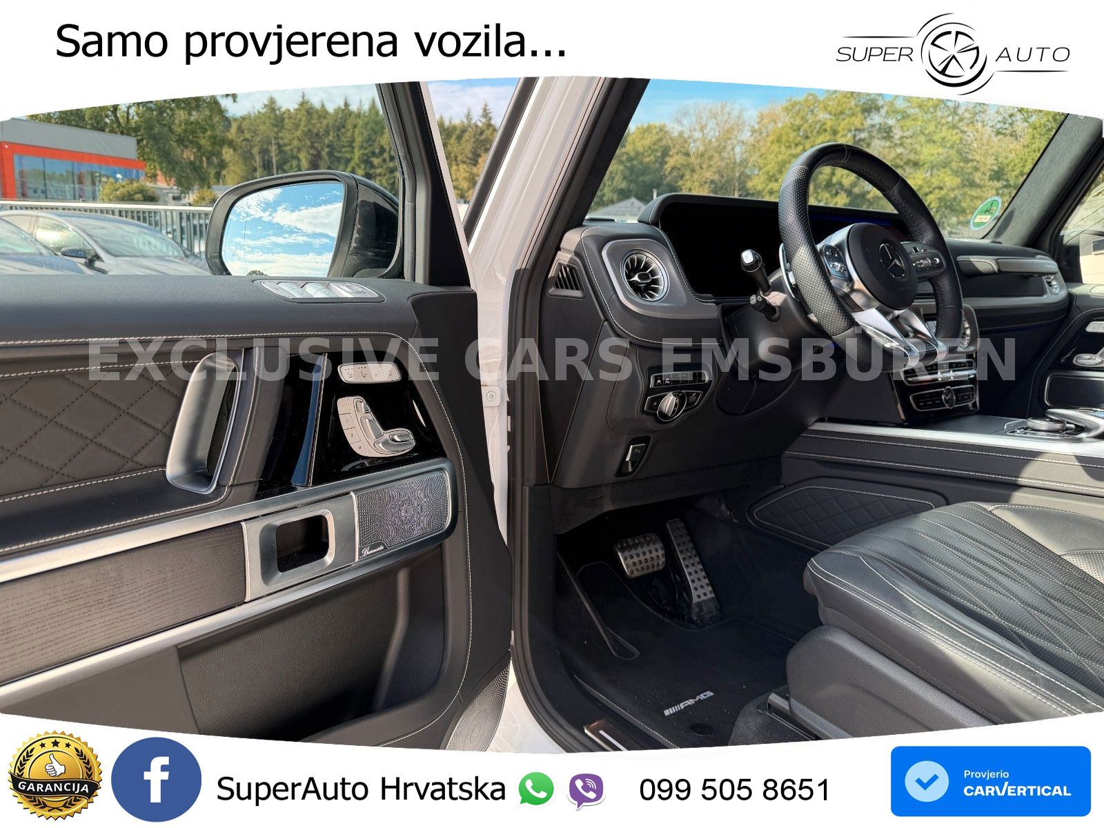 Mercedes AMG G 63 Long V8 (585 KS) 4MATIC 9G-TRONIC AMG SPEEDSHIFT TCT Manufaktur ZRAČNI+ACC+4xGR SJED+360