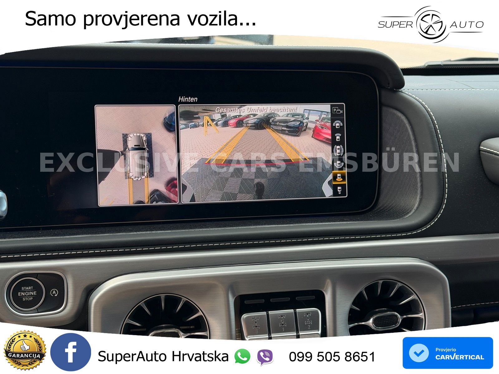 Mercedes AMG G 63 Long V8 (585 KS) 4MATIC 9G-TRONIC AMG SPEEDSHIFT TCT Manufaktur ZRAČNI+ACC+4xGR SJED+360