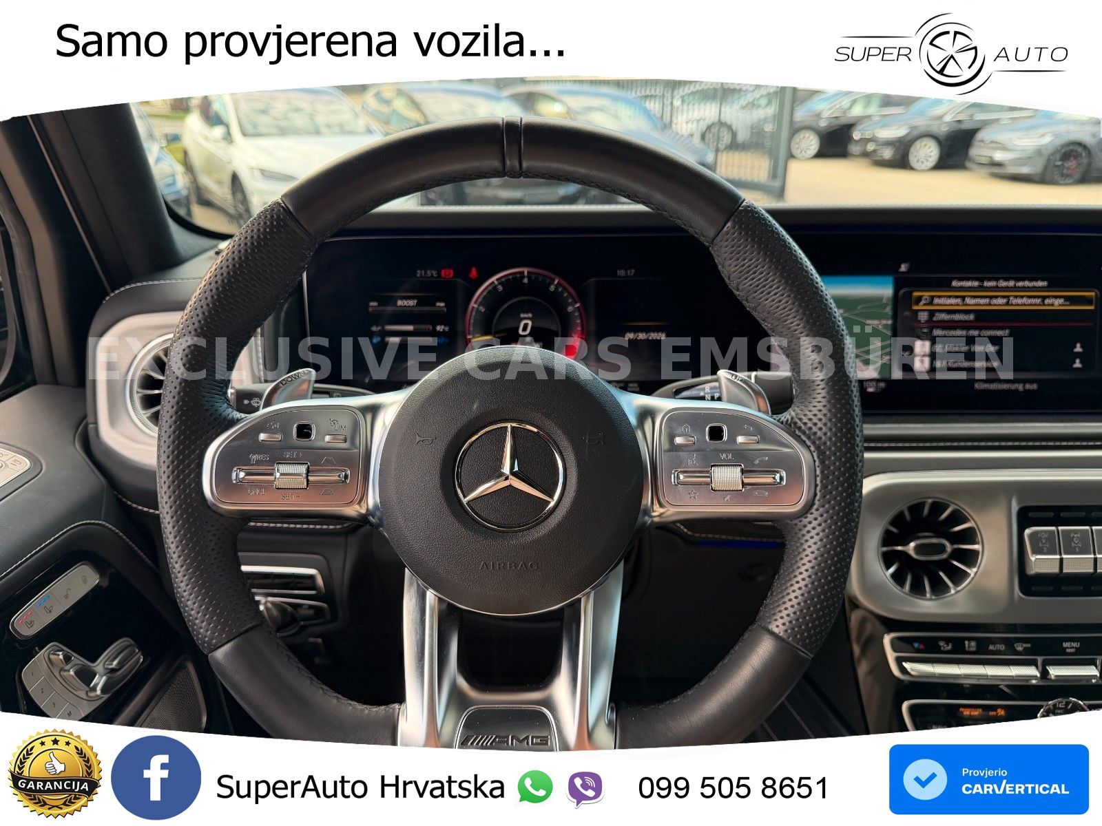 Mercedes AMG G 63 Long V8 (585 KS) 4MATIC 9G-TRONIC AMG SPEEDSHIFT TCT Manufaktur ZRAČNI+ACC+4xGR SJED+360