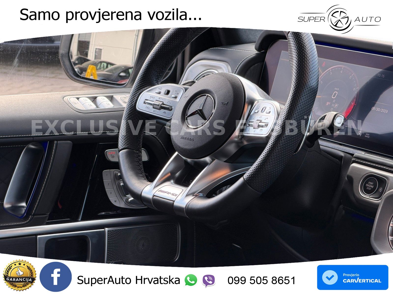 Mercedes AMG G 63 Long V8 (585 KS) 4MATIC 9G-TRONIC AMG SPEEDSHIFT TCT Manufaktur ZRAČNI+ACC+4xGR SJED+360