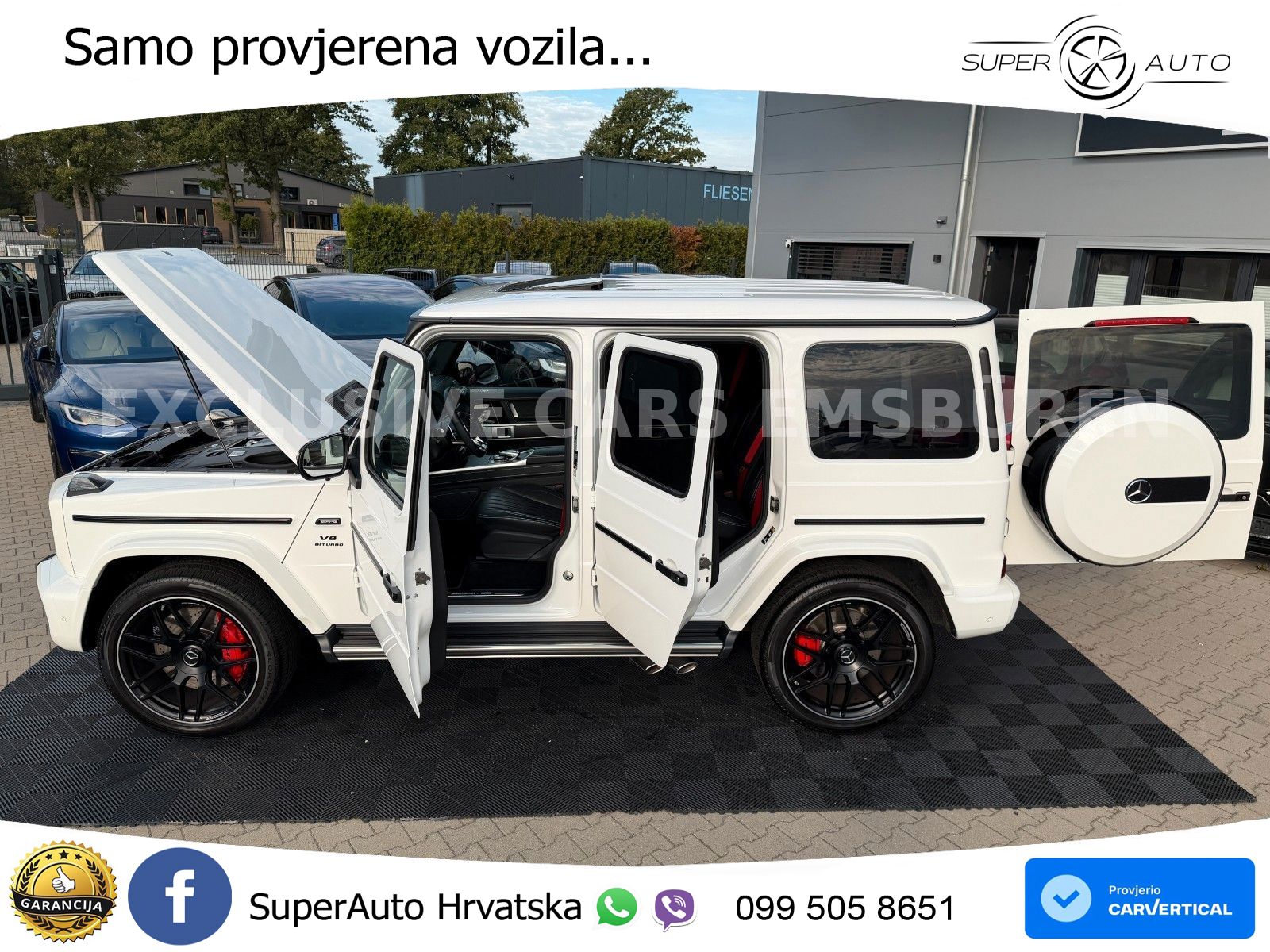 Mercedes AMG G 63 Long V8 (585 KS) 4MATIC 9G-TRONIC AMG SPEEDSHIFT TCT Manufaktur ZRAČNI+ACC+4xGR SJED+360