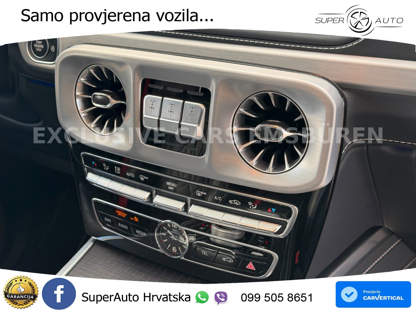 Mercedes AMG G 63 Long V8 (585 KS) 4MATIC 9G-TRONIC AMG SPEEDSHIFT TCT Manufaktur ZRAČNI+ACC+4xGR SJED+360