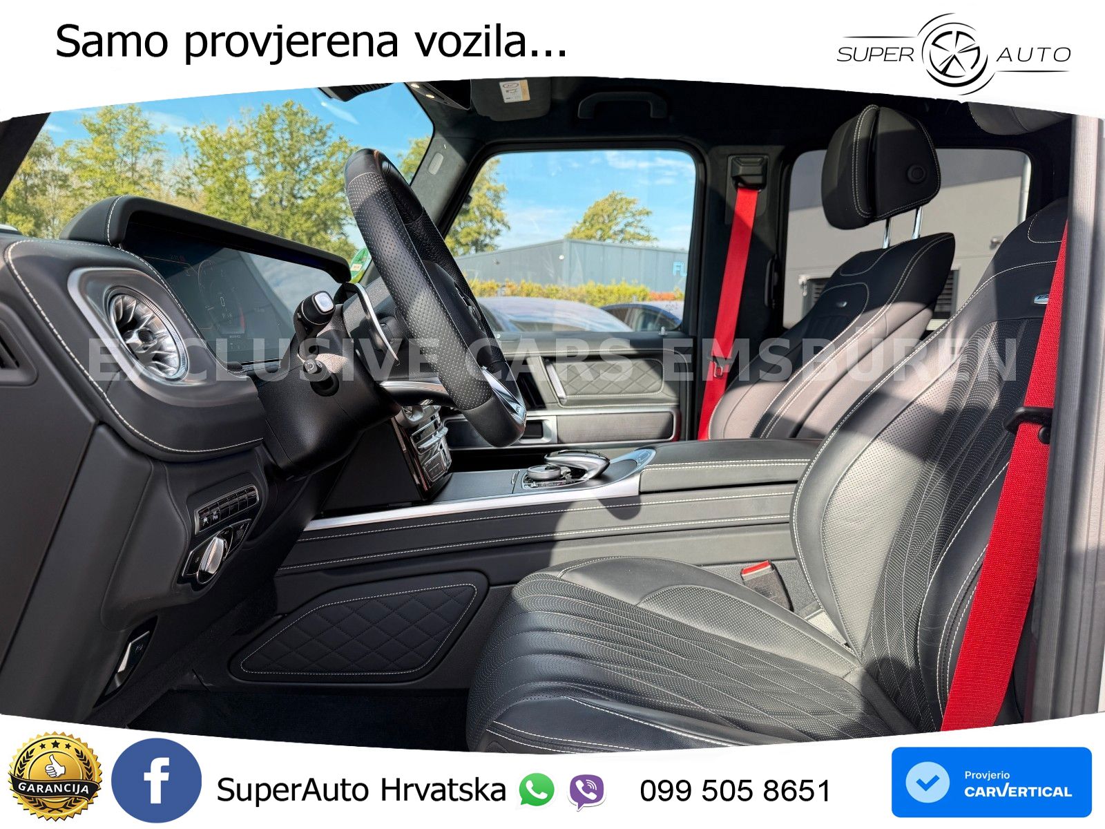 Mercedes AMG G 63 Long V8 (585 KS) 4MATIC 9G-TRONIC AMG SPEEDSHIFT TCT Manufaktur ZRAČNI+ACC+4xGR SJED+360