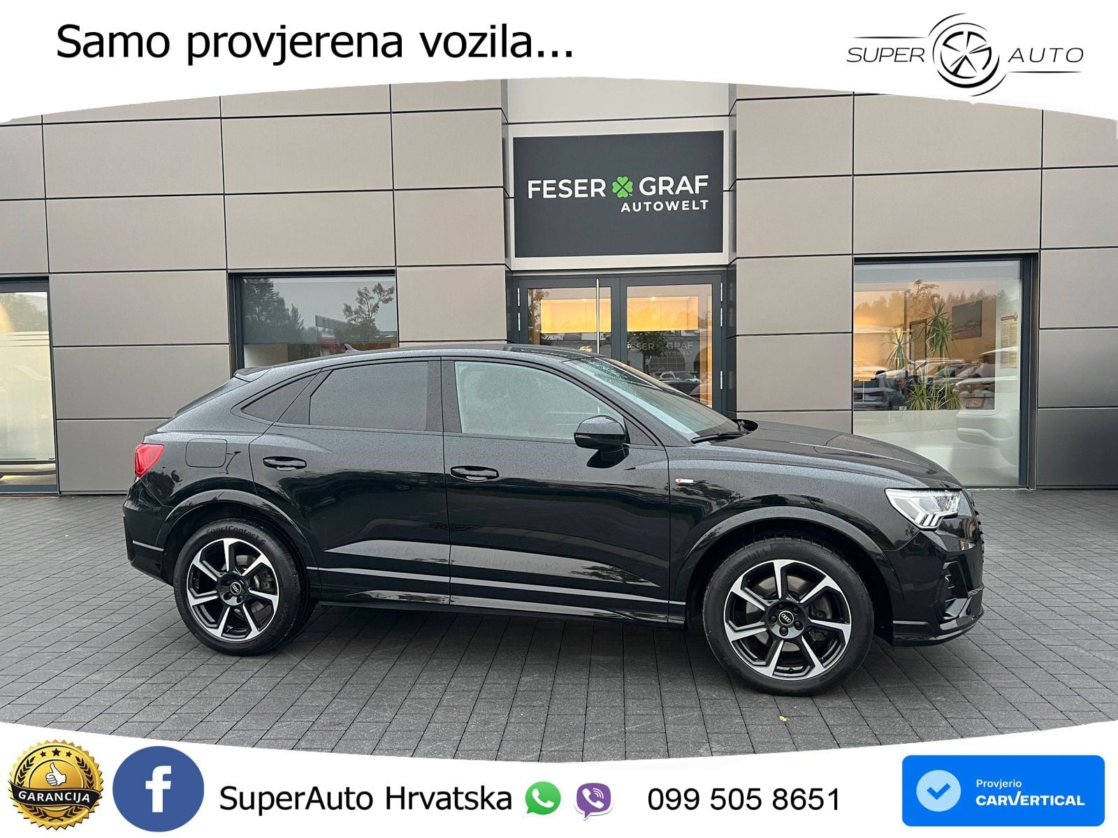 Audi Q3 Sportback 40 TFSI (190 KS) quattro S tronic S line LED+GR SJED+ACC