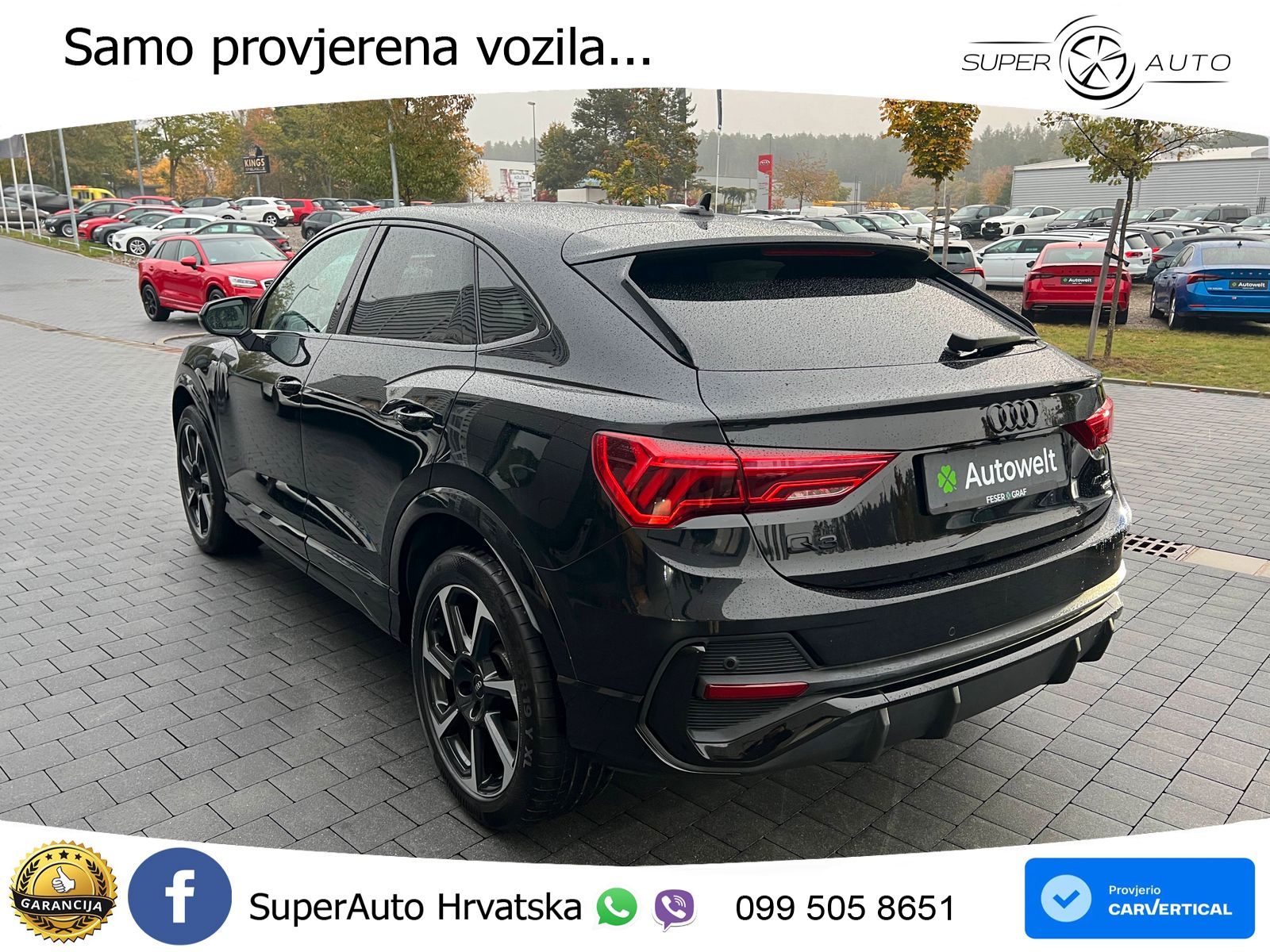 Audi Q3 Sportback 40 TFSI (190 KS) quattro S tronic S line LED+GR SJED+ACC