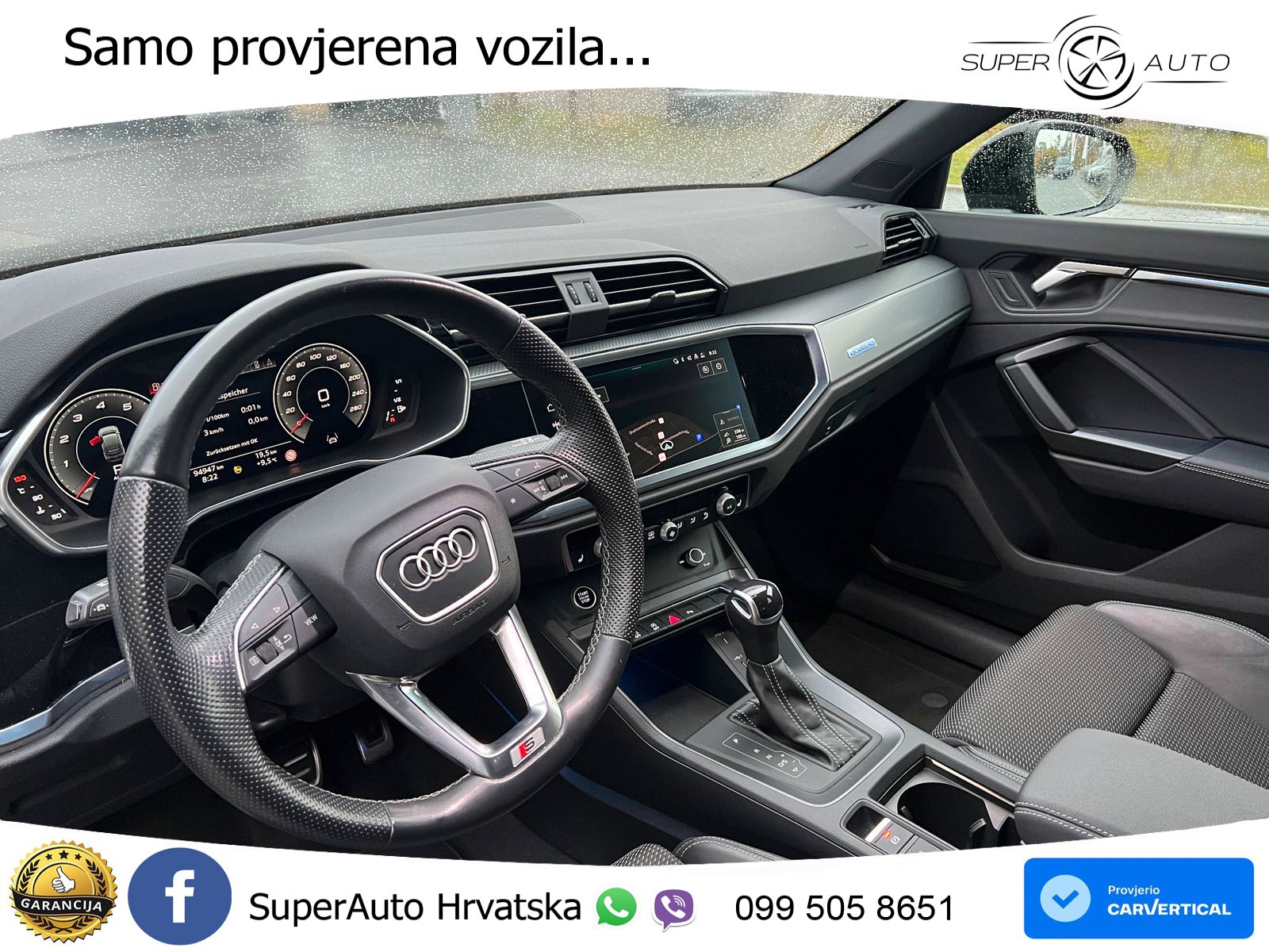 Audi Q3 Sportback 40 TFSI (190 KS) quattro S tronic S line LED+GR SJED+ACC