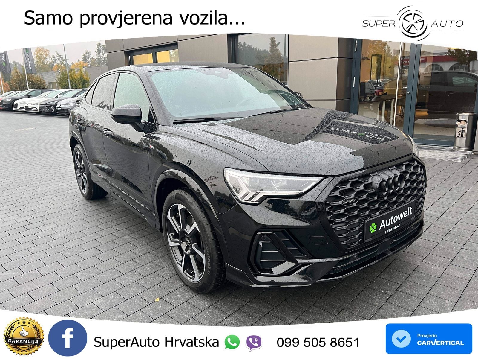 Audi Q3 Sportback 40 TFSI (190 KS) quattro S tronic S line LED+GR SJED+ACC