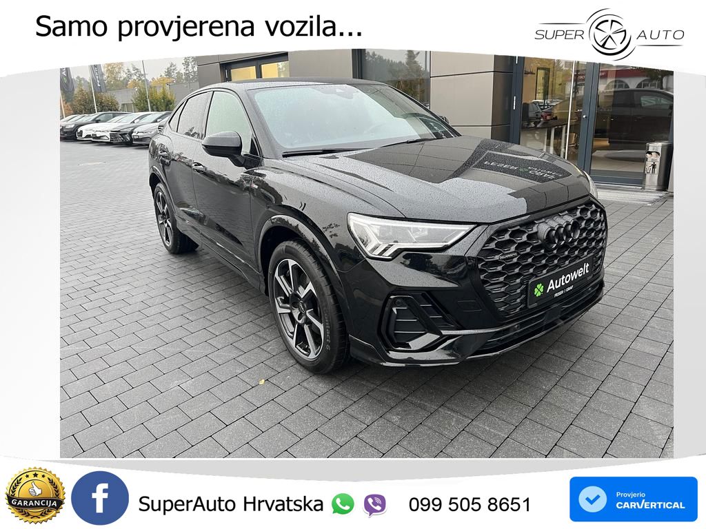 Audi Q3 Sportback 40 TFSI (190 KS) quattro S tronic S line LED+GR SJED+ACC