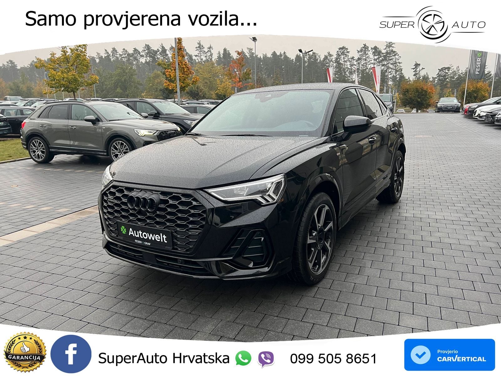 Audi Q3 Sportback 40 TFSI (190 KS) quattro S tronic S line LED+GR SJED+ACC