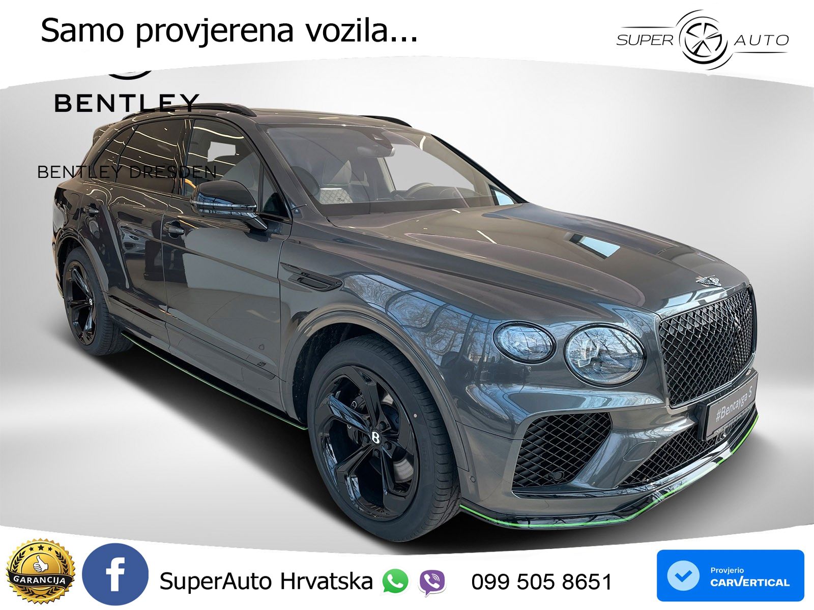 Bentley Bentayga EWB 4.0 V8 (550 KS) 4WD Automatic LED+GR SJED+ACC
