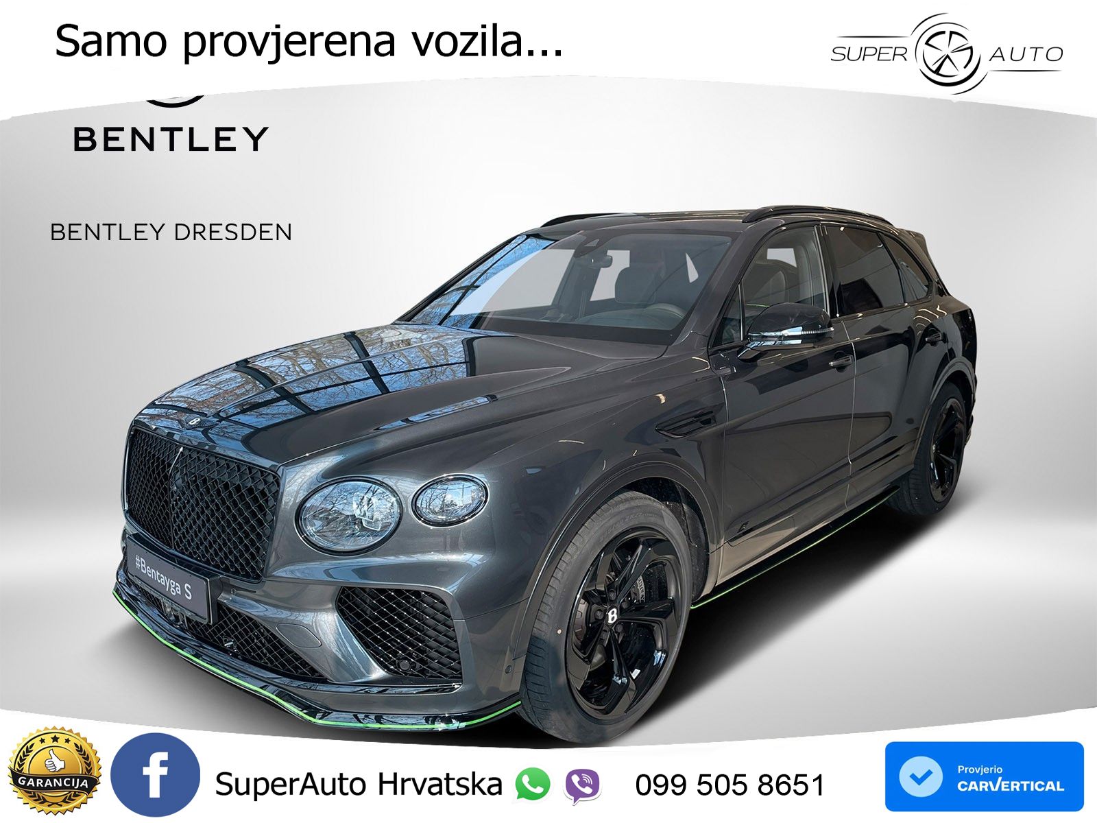 Bentley Bentayga EWB 4.0 V8 (550 KS) 4WD Automatic LED+GR SJED+ACC