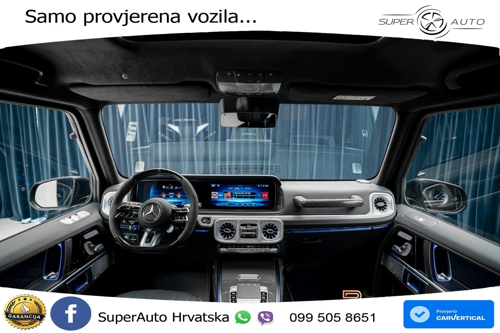 Mercedes AMG G 63 Long V8 (585 KS) 4MATIC 9G-TRONIC AMG SPEEDSHIFT TCT Superior LED+GR SJED+ACC