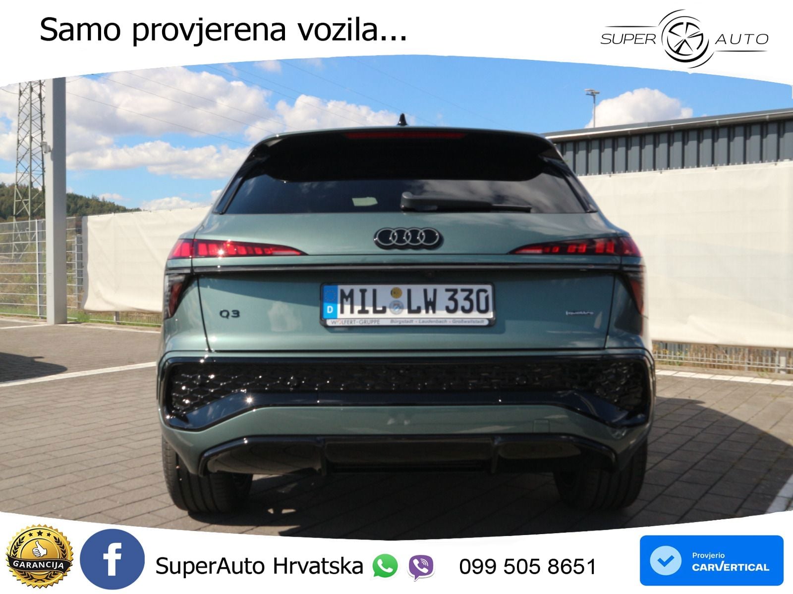 Audi Q3 2.0 TFSI (204 KS) quattro S tronic S line LED+GR SJED+ACC