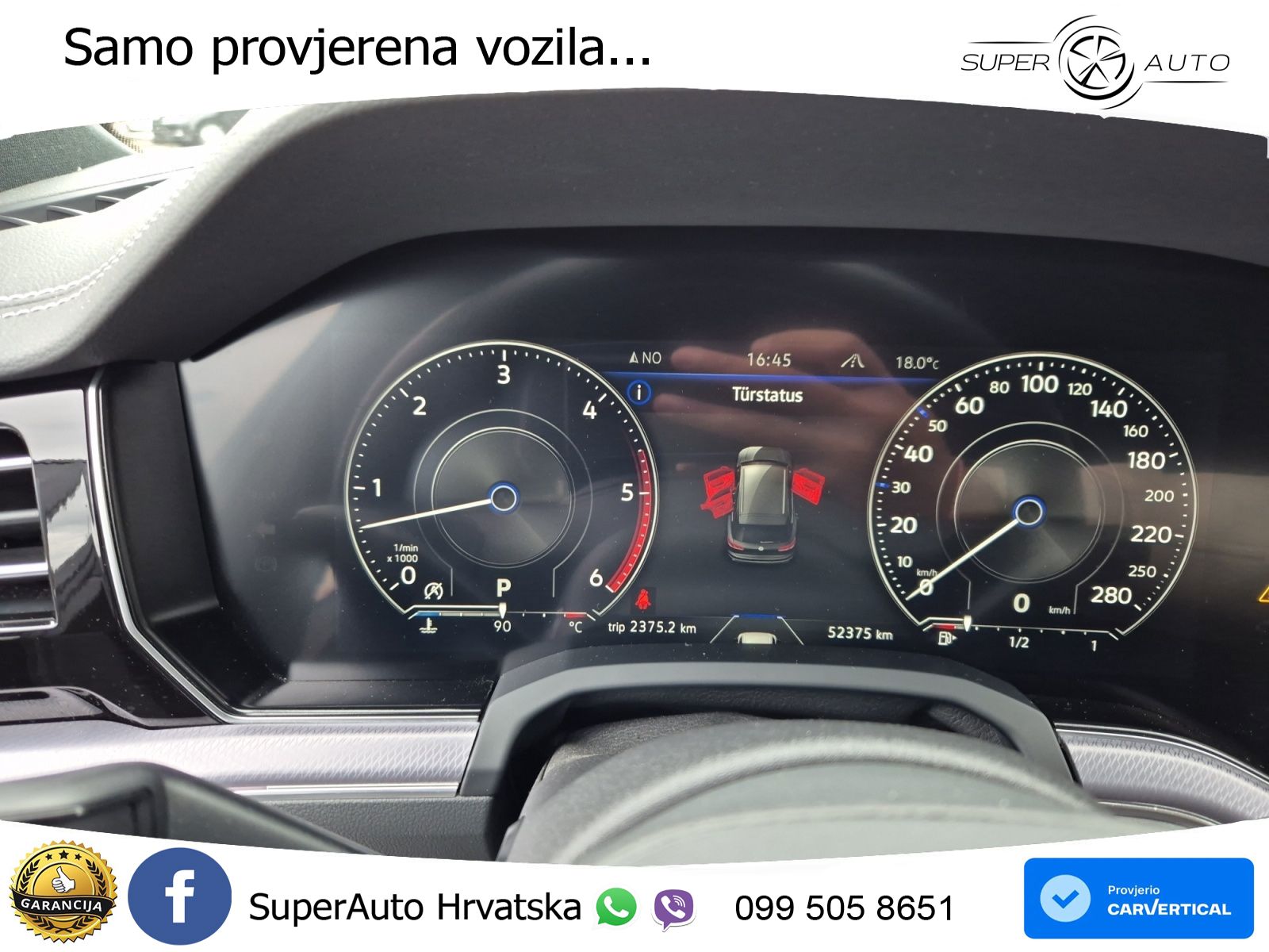 Volkswagen Touareg 3.0 V6 TDI (286 KS) 4MOTION Tiptronic R-Line ZRAČNI+ACC+GR SJED+KAM