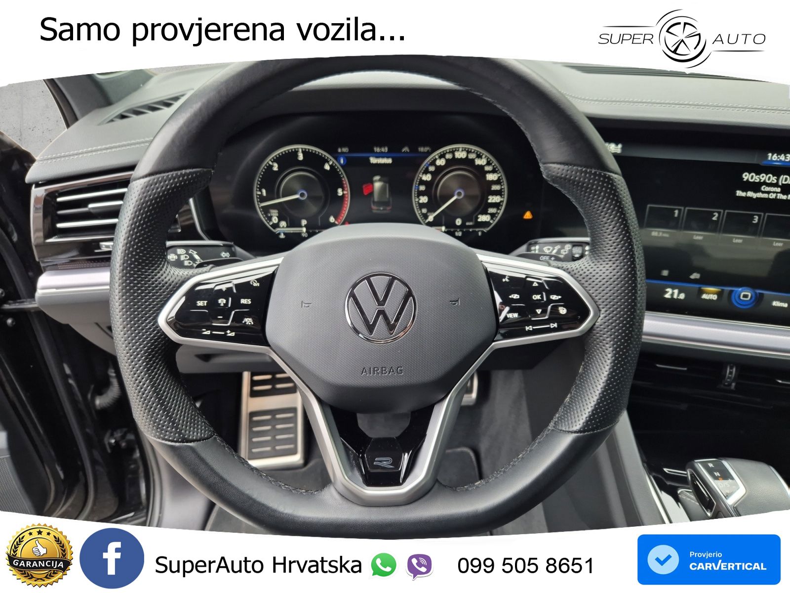 Volkswagen Touareg 3.0 V6 TDI (286 KS) 4MOTION Tiptronic R-Line ZRAČNI+ACC+GR SJED+KAM