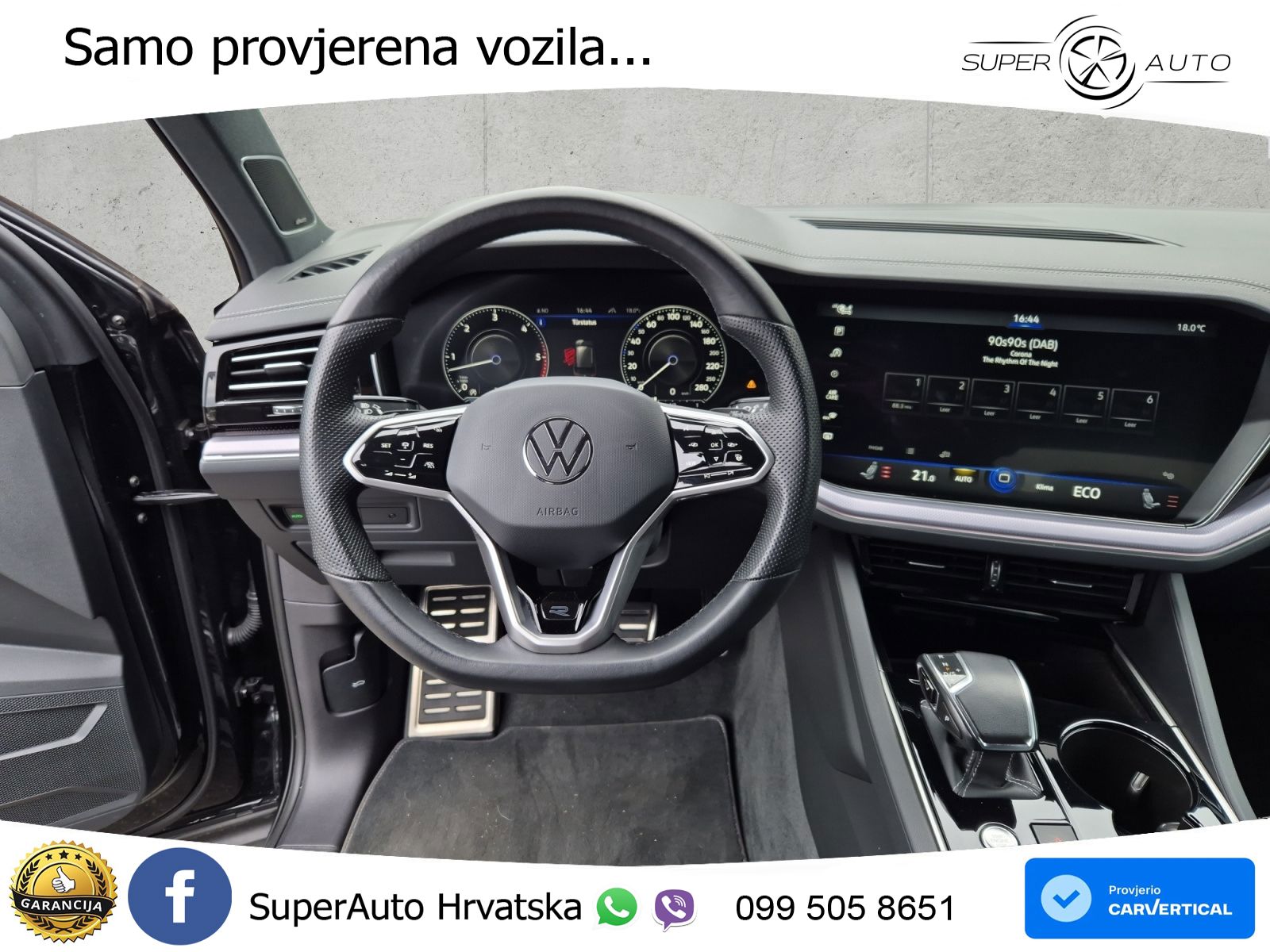 Volkswagen Touareg 3.0 V6 TDI (286 KS) 4MOTION Tiptronic R-Line ZRAČNI+ACC+GR SJED+KAM