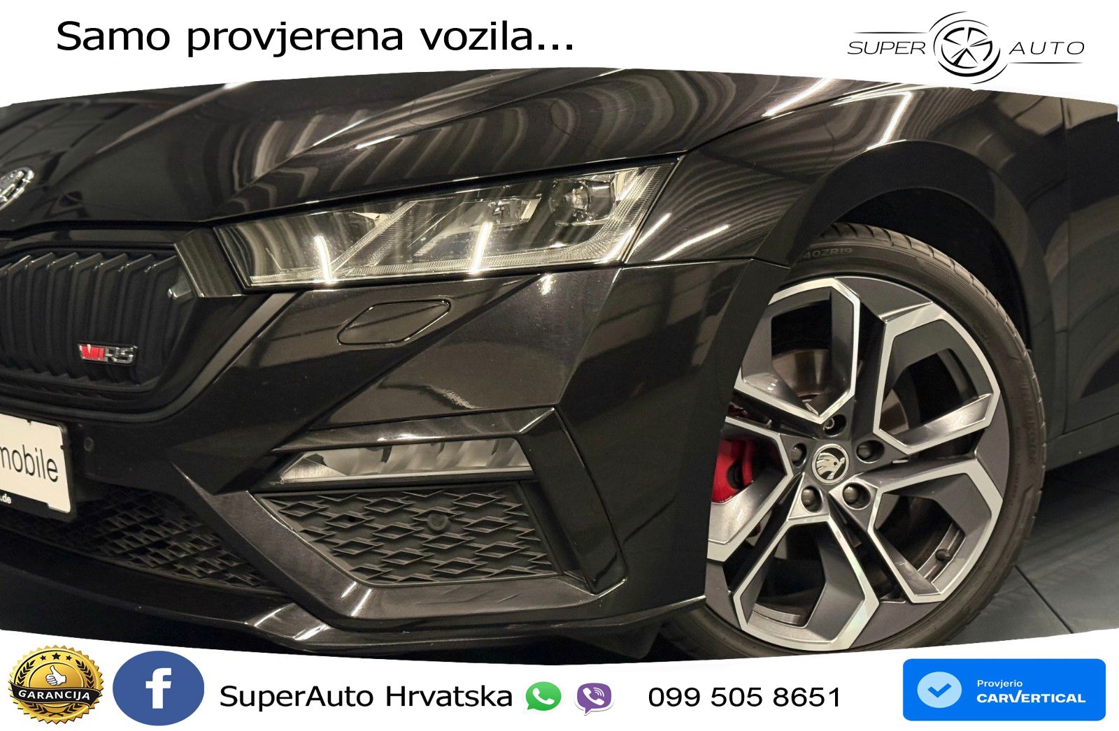 Škoda Octavia Combi RS 2.0 TDI (200 KS) 4x4 DSG LED+GR SJED+ACC