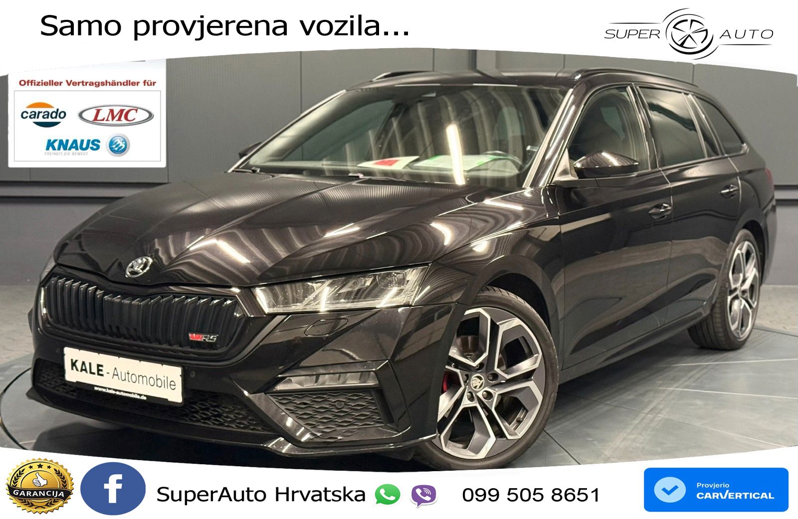 Škoda Octavia Combi RS 2.0 TDI (200 KS) 4x4 DSG LED+GR SJED+ACC