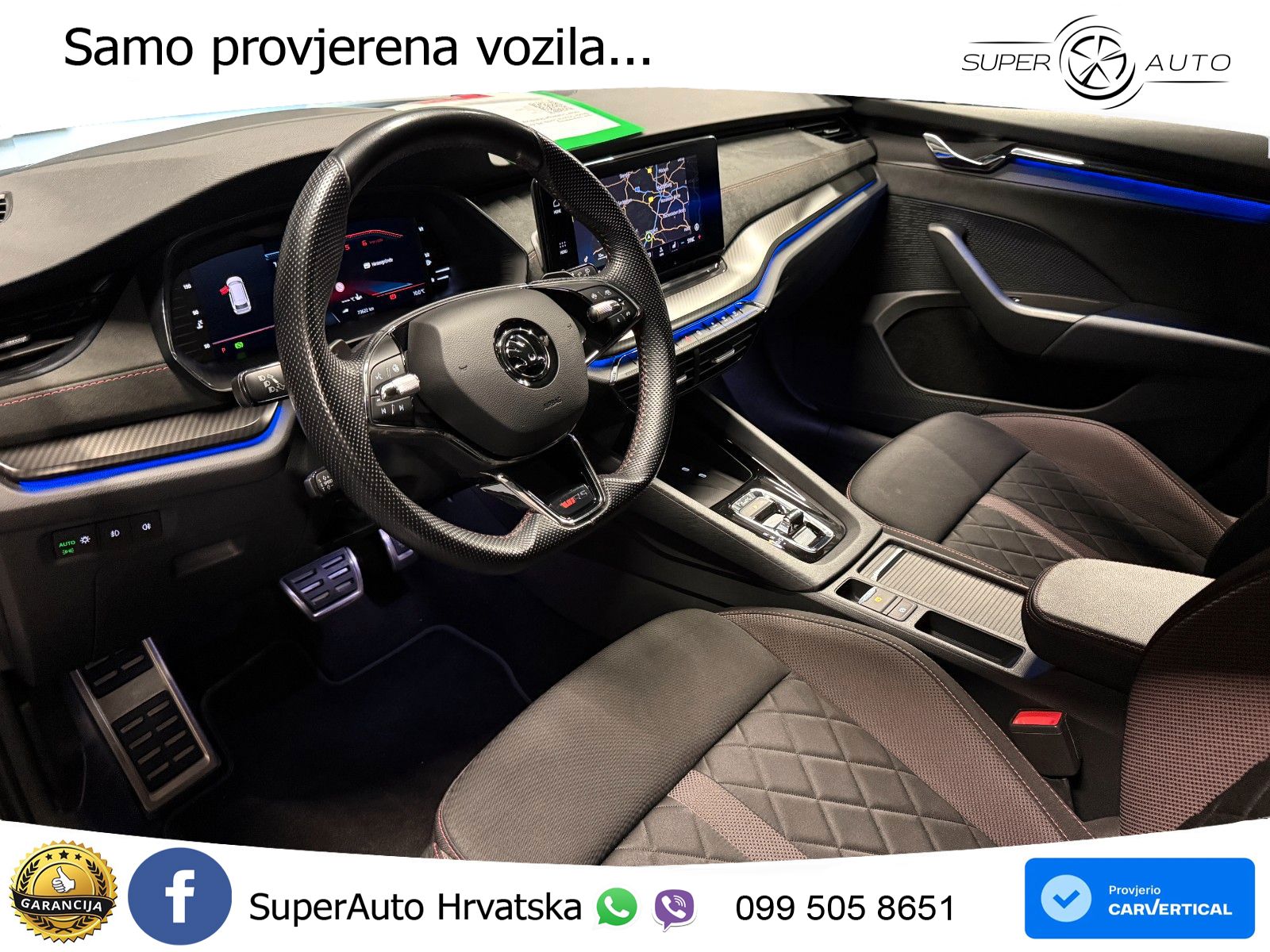 Škoda Octavia Combi RS 2.0 TDI (200 KS) 4x4 DSG LED+GR SJED+ACC