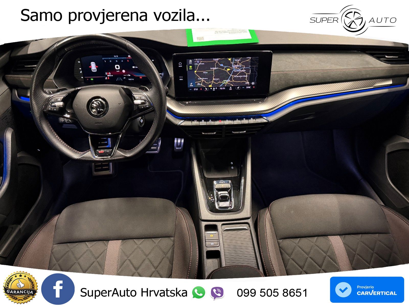 Škoda Octavia Combi RS 2.0 TDI (200 KS) 4x4 DSG LED+GR SJED+ACC