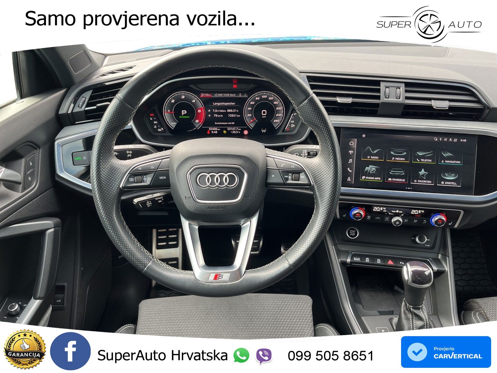 Audi Q3 40 TDI (200 KS) quattro S tronic S line LED+GR SJED+ACC