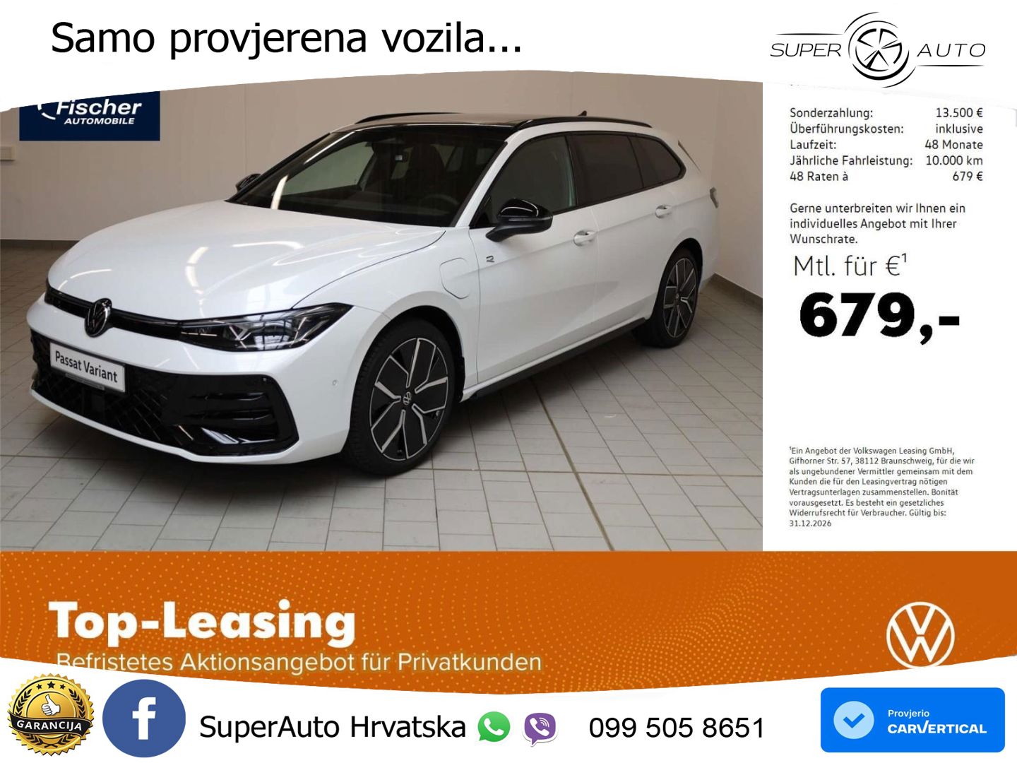 Volkswagen Passat Variant 1.5 TSI (272 KS) eHybrid DSG R-Line LED+GR SJED+ACC