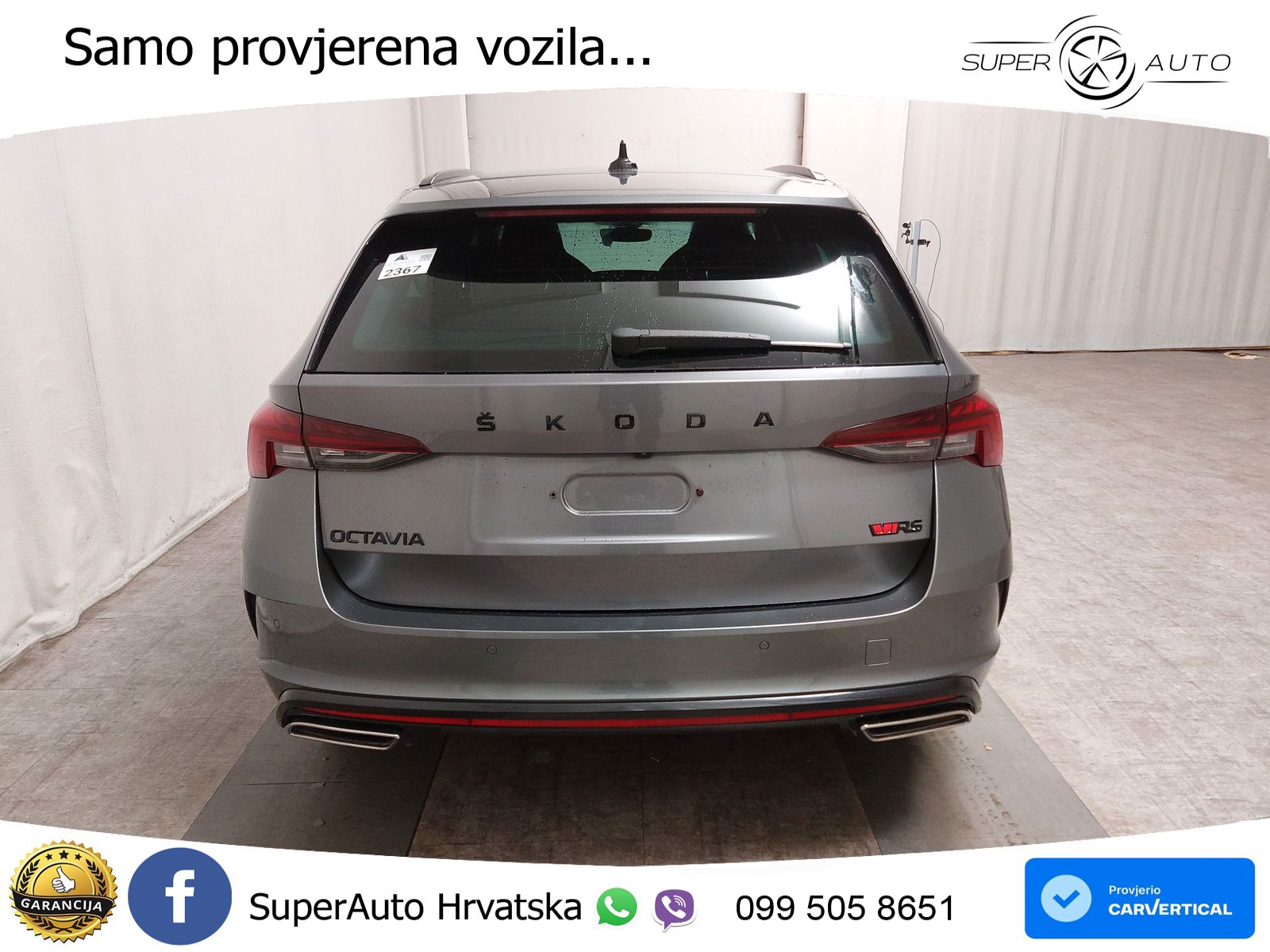 Škoda Octavia Combi RS 2.0 TDI (200 KS) DSG LED+GR SJED+ACC