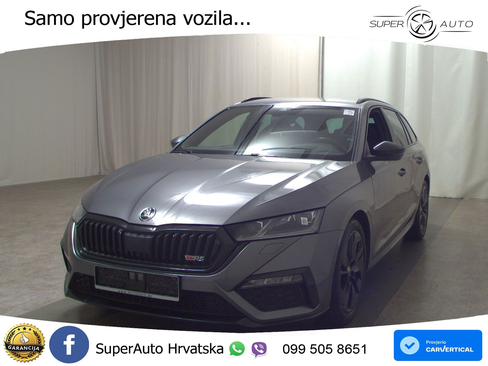 Škoda Octavia Combi RS 2.0 TDI (200 KS) DSG LED+GR SJED+ACC