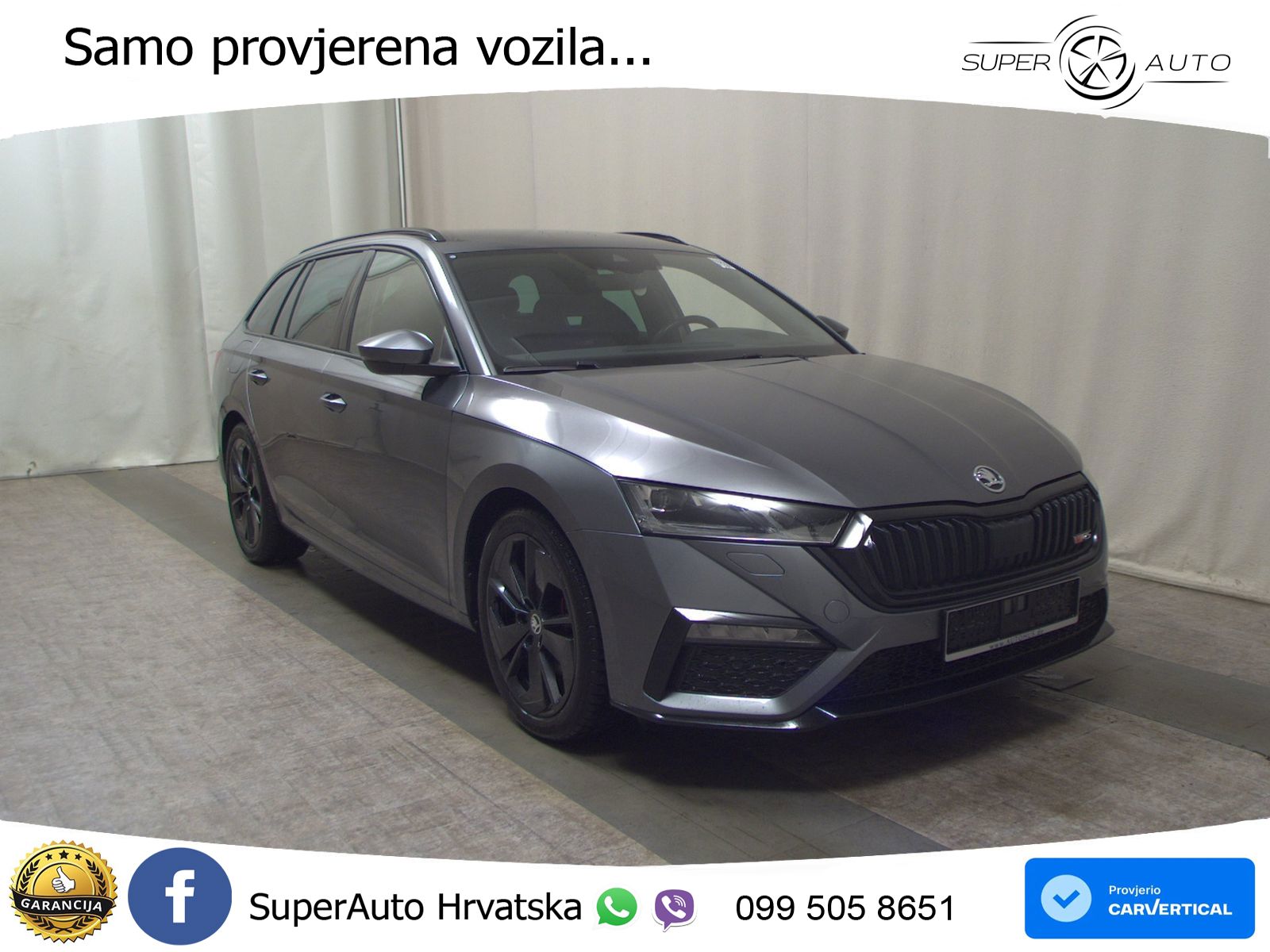 Škoda Octavia Combi RS 2.0 TDI (200 KS) DSG LED+GR SJED+ACC