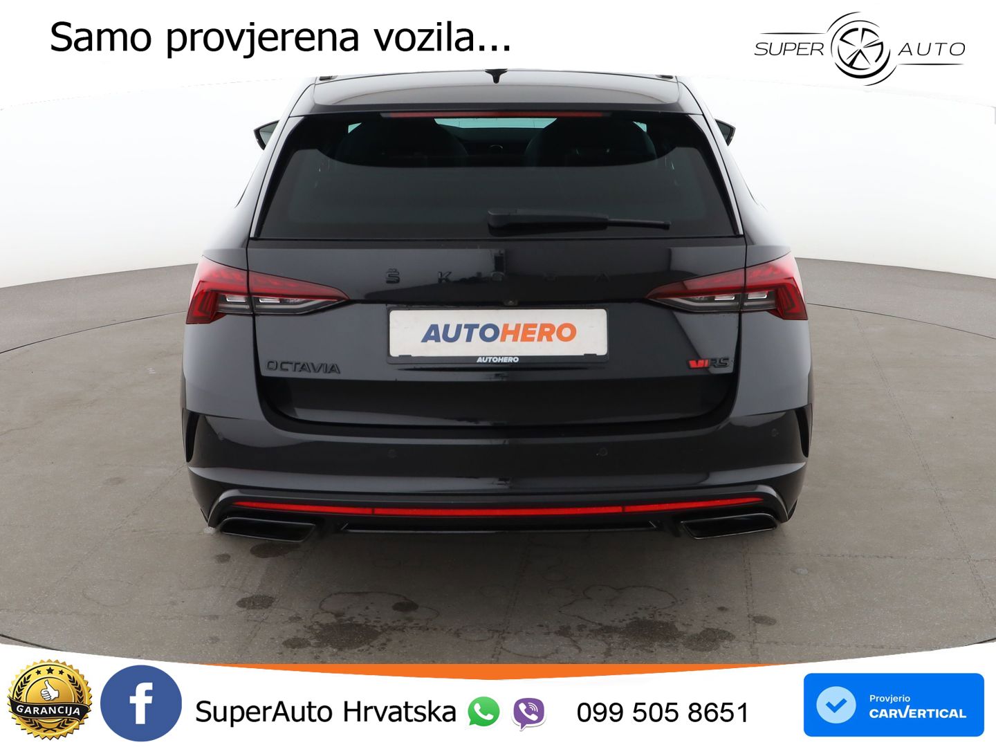 Škoda Octavia Combi RS 2.0 TDI (200 KS) DSG LED+GR SJED+ACC