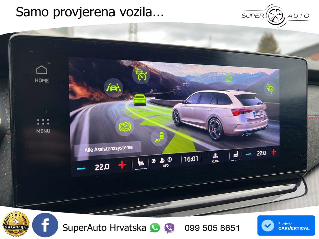 Škoda Octavia Combi RS 2.0 TSI (245 KS) DSG LED+GR SJED+ACC