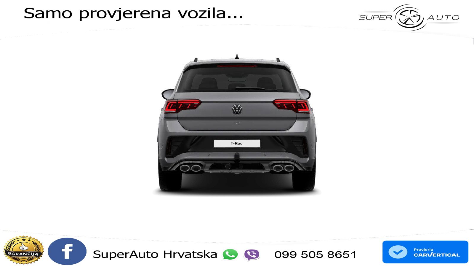 Volkswagen T-Roc I R 2.0 TSI (300 KS) OPF 4M DSG LED+GR SJED+ACC